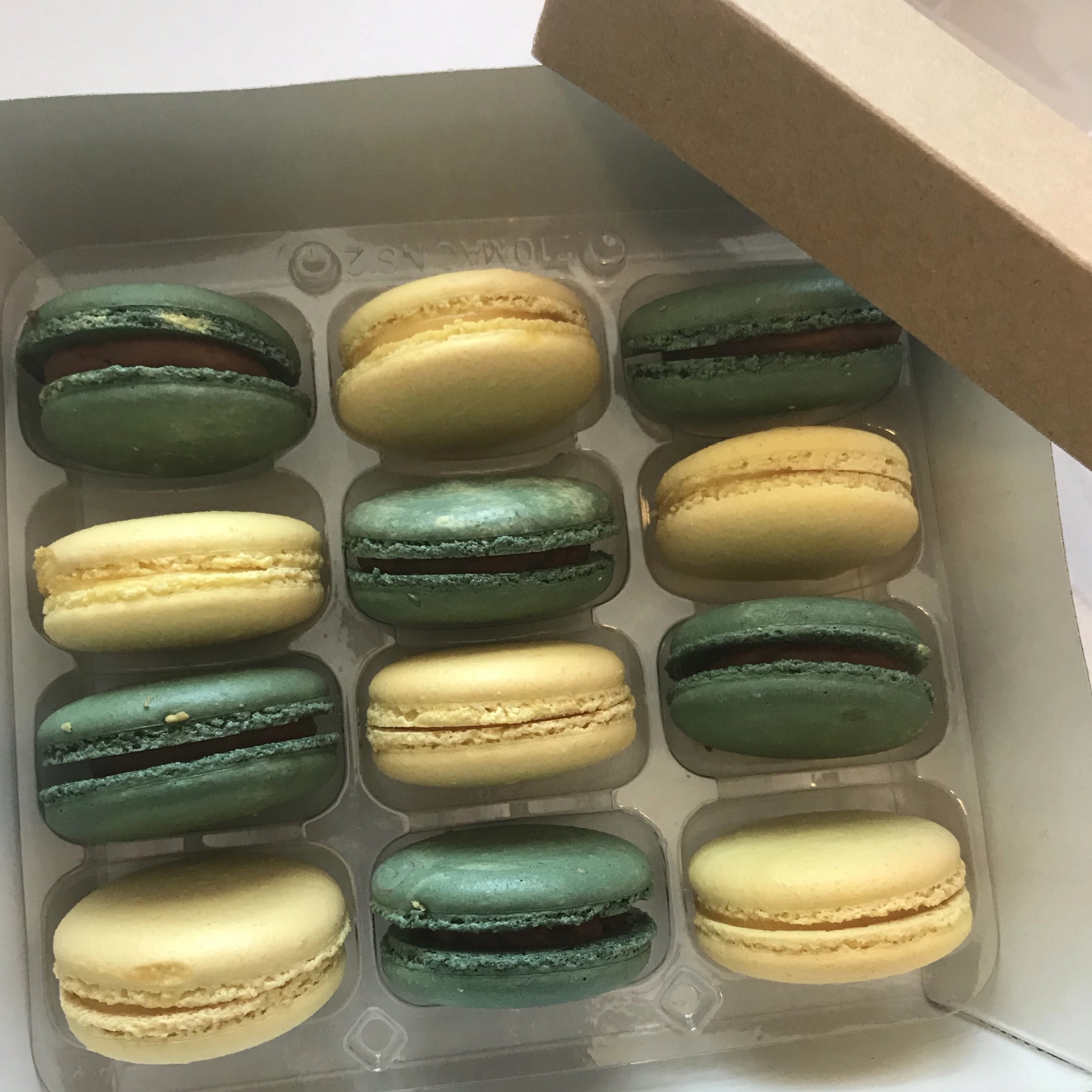 NEW: Lemon Curd AND Chocolate French Macarons (Box of 12) Evelyn R. Cooke - The #EvCooks Store