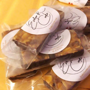 SAMPLES! Signature Almond Caramel Squares Evelyn R. Cooke - The #EvCooks Store
