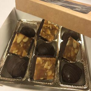 The Split Decision: Truffles and Almond Caramels Treat Box Evelyn R. Cooke - The #EvCooks Store